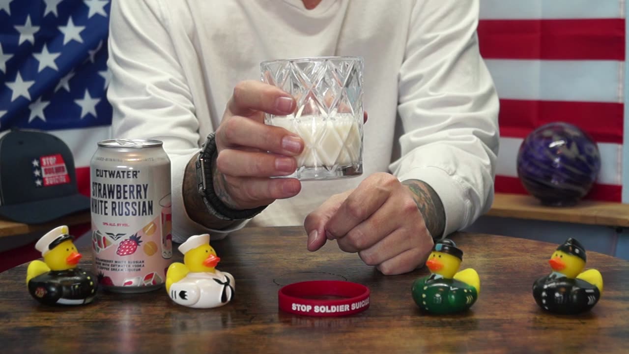 1LT William Hott - Cutwater Strawberry White Russian RTD Cocktail