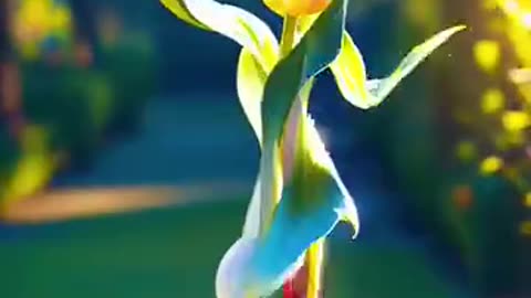 Beautiful flowers dance