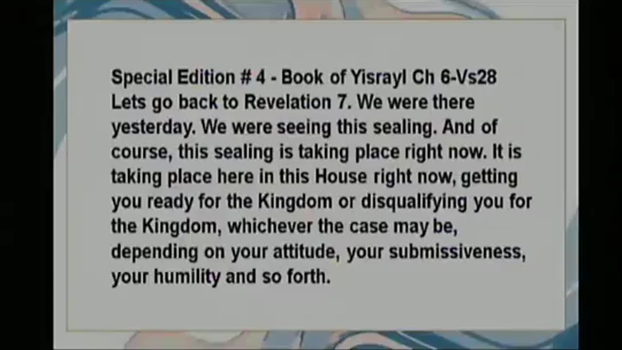 House of Yahweh Sabbath Services 9/6/2025