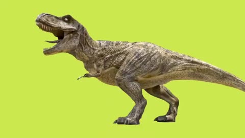 T-Rex chase green screen Jurassic world no copyright video