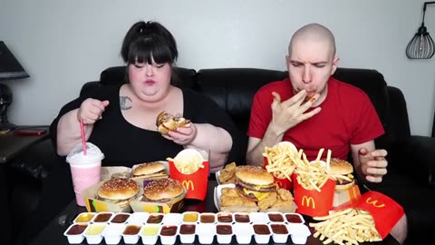 Extreme McDonald''s Feast with Hungry Fat Chick • MUKBANG_part4