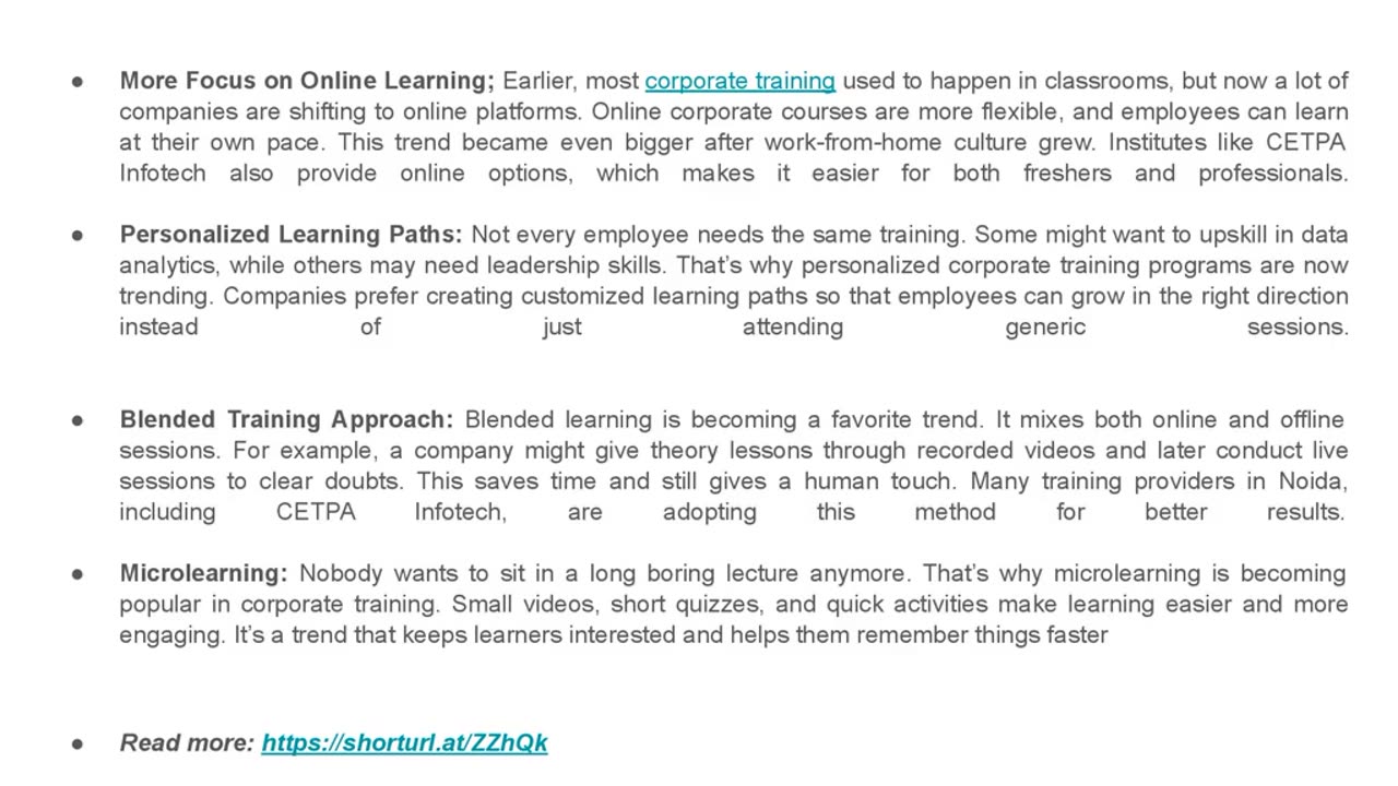 What Are the Latest Trends in Corporate Training?