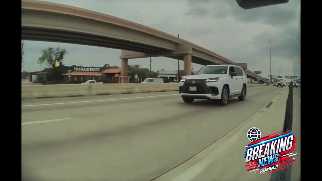 🚨 Mysterious Incident Involving Tesla Truck and apparent Armed Individual 🚨