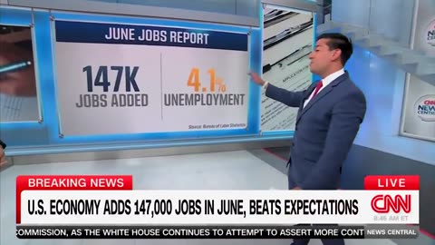 CNN is stunned by yet another strong economic report from President Donald J. Trump.