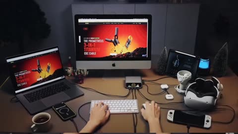 AOHi 280W GaN Desktop Charger—The Ultimate 6-Port Power Hub by AOHi