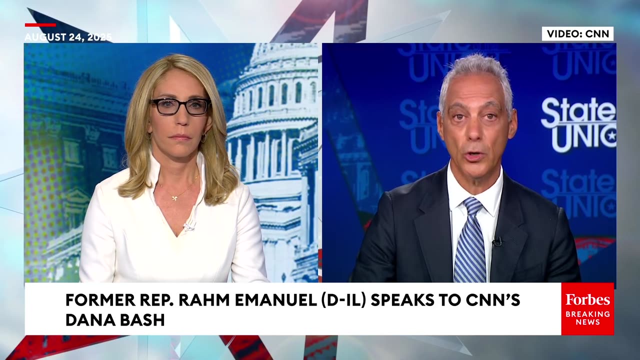 Ex-Chicago Mayor Rahm Emanuel Asked How He Would Handle Crime Amid Trump's Plan To Deploy Guard