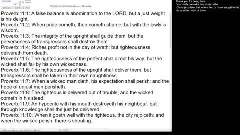 Proverbs 11