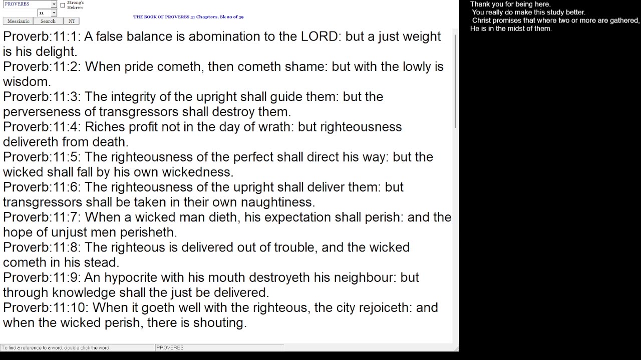 Proverbs 11
