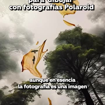 Artista que 'pinta' con fotografías Polaroid