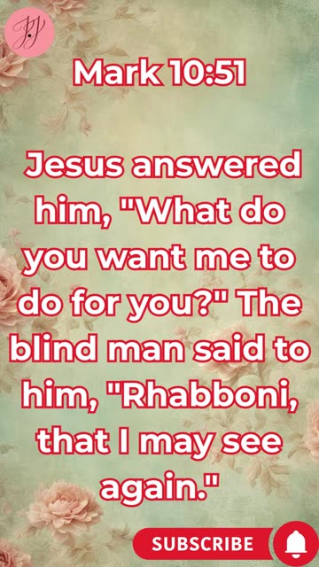 “Faith That Opens Eyes” mark 10:51. #shortvideo #shorts #youtubeshorts #youtube #reels #ytshorts #yt