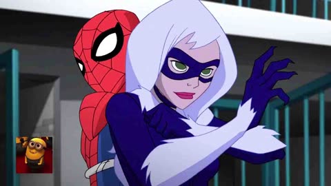 The Spectacular Spider-Man - Spider-Man & Black Cat's Prison Fight (S2E12) _ Movieclips