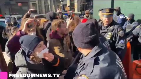 Utter CHAOS breaks out against federal agents in NYC as anti-ICE rioters STORM the barricades