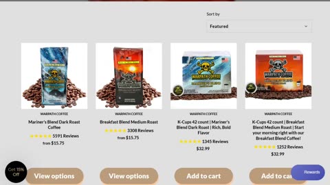 WARPATH COFFEE: 20% OFF CHRISTMAS SALE - USE CODE XMAS