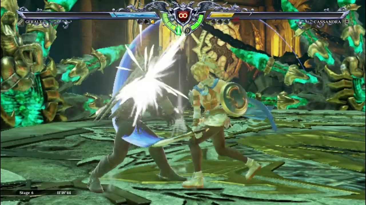 GERALT OF RIVIA THE WITCHER SOUL CALIBUR 6 ARCADE MODE GAMEPLAY