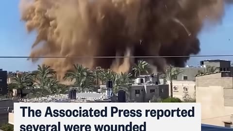 Video shows Israeli airstrike in Deir-Al-Balah