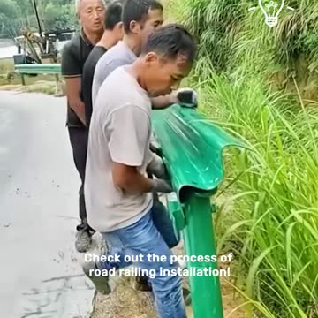 Check out the process of road railing installation!