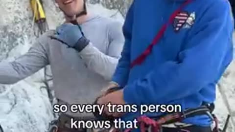 LGBTQIA+ climbers hung a transgender flag on Yosemite's El Capitan