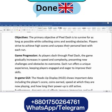 Student Work (Report) | GDD503 Project -Game Design & Development | University of Brighton