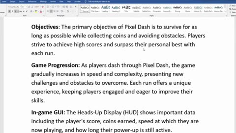 Student Work (Report) | GDD503 Project -Game Design & Development | University of Brighton