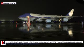 🇺🇸 President Donald Trump & First Lady Melania Depart for Thanksgiving Holidays at Mar-a-Lago [LIVE]