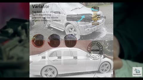MEKOH 1 Liter Adjustable Foam Cannon Snow Foam Lance with 1/4" Quick Connector 5