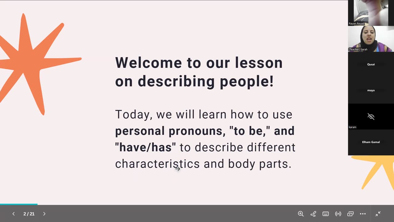 describing people