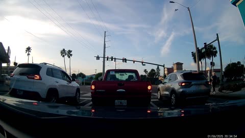 Stoked Surfer Dude Peels Out of Left Turn