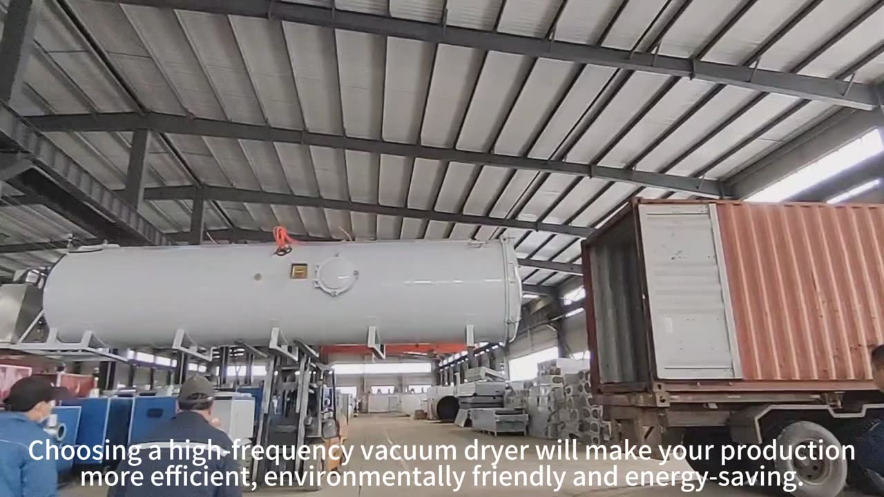 The high-frequency vacuum dryer