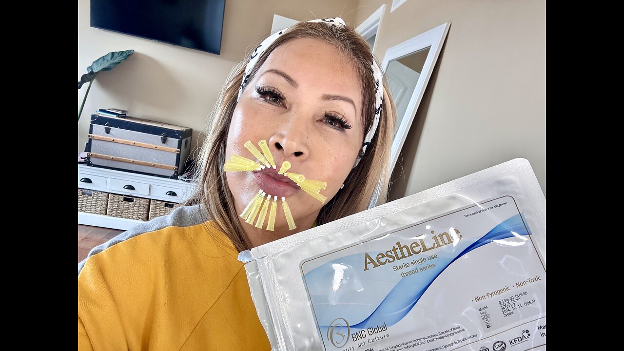 DIY PLUMPING LIPS WITH GLINE THREADS FROM ACECOSM | building collagen #acecosm