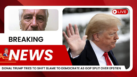 Donal trump tries to shift blame to democrates as GOP splits over epstien