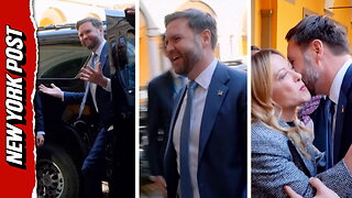 Giorgia Meloni welcomes JD Vance to Italy ahead of opening ceremony for the Winter Olympic Games