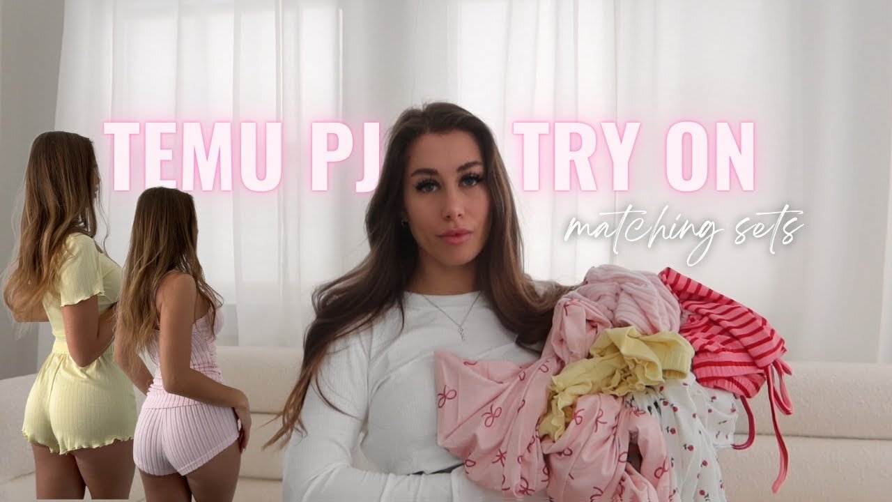 Cutest Two-Piece PJ Sets from TEMU! Try-On haul