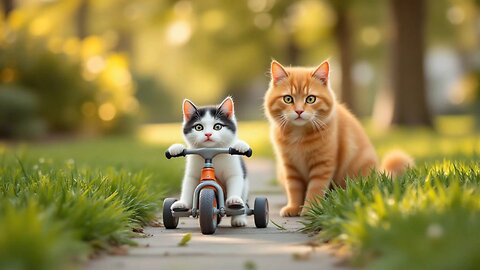 Cute Cat Mom and Her Baby Kitten – Heartwarming Moments!