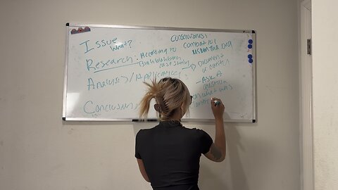 IRAC: How to present issues to people with a solution
