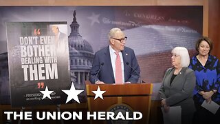 Senate Democrats Hold a Press Conference on the Republican Stopgap Spending Bill