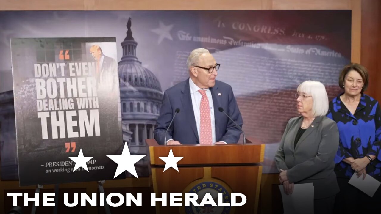 Senate Democrats Hold a Press Conference on the Republican Stopgap Spending Bill