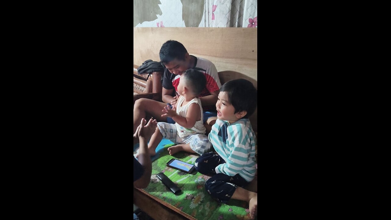 Singing happy birthday Isaiah while watching on cellphone