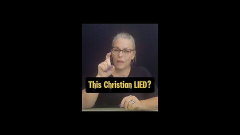 This Christian LIED? #signlanguage #talk #asl #knowledge