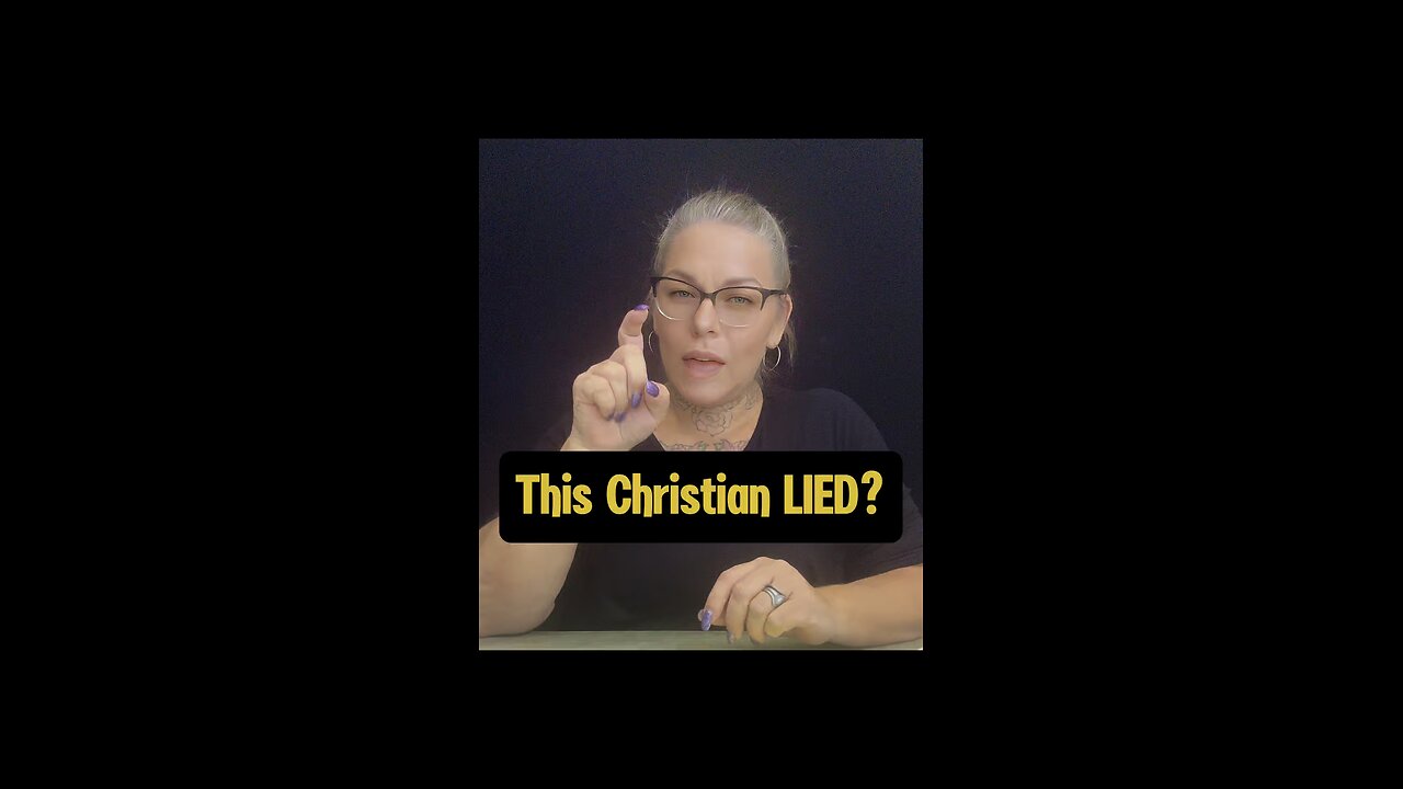 This Christian LIED? #signlanguage #talk #asl #knowledge