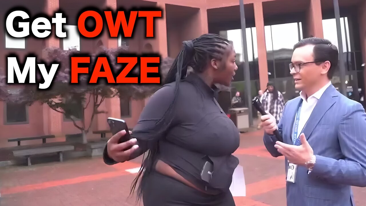 Black Woman ATTACKS Reporter On Camera
