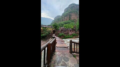 Beautiful scenery of mountains and rivers