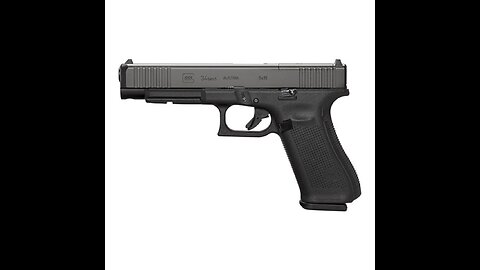 Glock 34 MOS Gen 5 9mm Pistol with Front Serrations, Black - PA343S103M