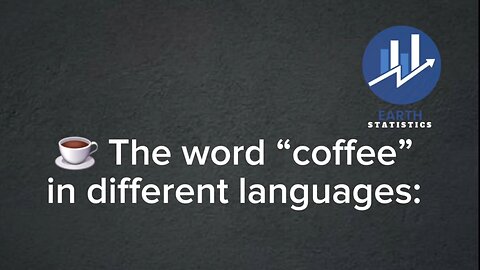The word “coffee” in different languages...