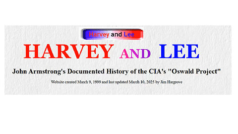 Armstrong & Hargrove 2019: Lee & Harvey Early Life, Oswald Project Critical Years '53-55 w_AI Intro