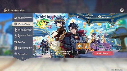 Whirling Waltz Cycles and Event - Genshin Impact - Version 5.6