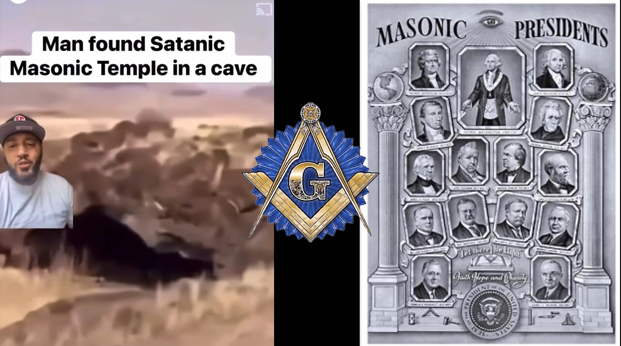 Man found Satanic Masonic Temple in a cave.