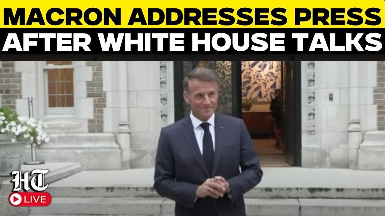 Macron Live:Macron Delivers Speech After White House Summit With Trump, Zelensky, Rutte & EU Leaders