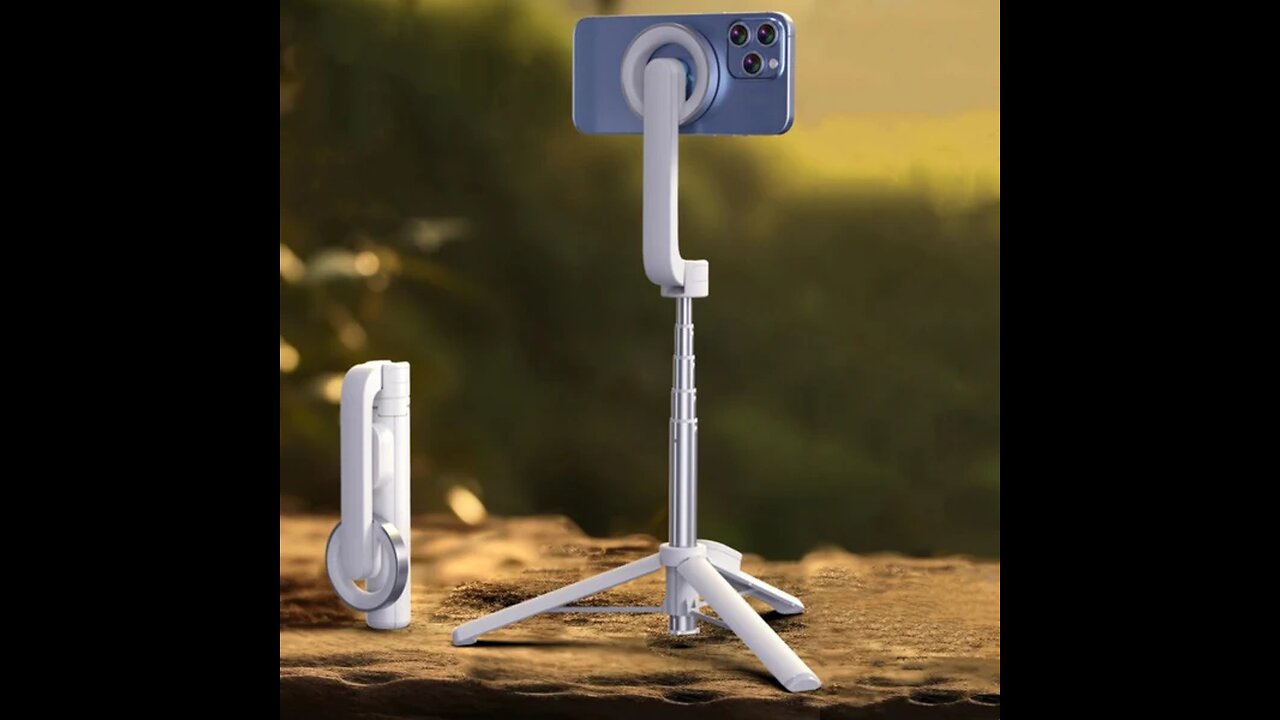 Magnetic Phone Holder Tripod Selfie Stick
