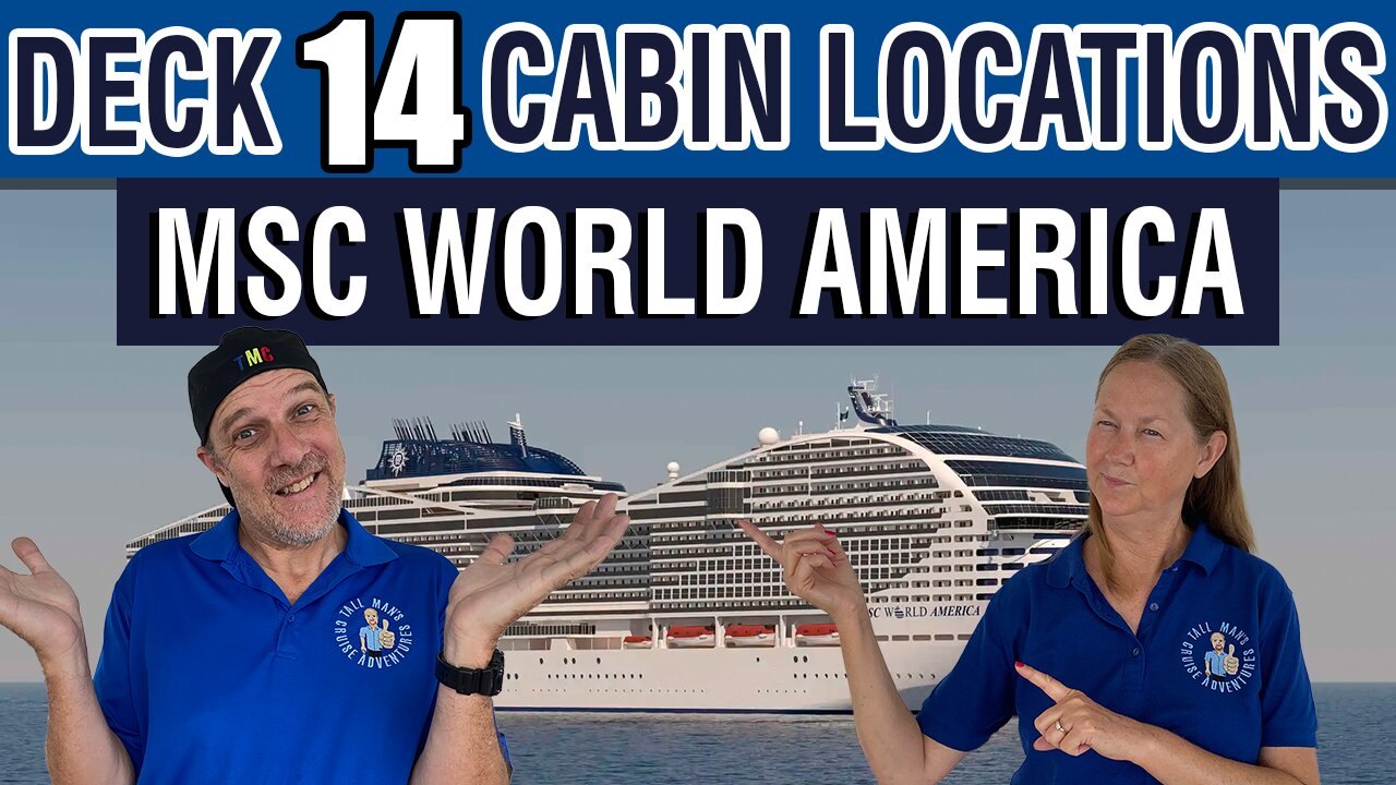 MSC World America First Look! Cabin Deck 14 Tour | Tall Man's Cruise Adventures