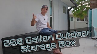 MAKE CHANGES 260 Gallon Deck Box Review — Outdoor Waterproof Resin Storage Bench 2025